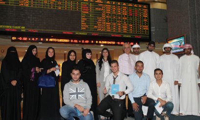 AAU Students Visit Abu Dhabi Securities Exchange